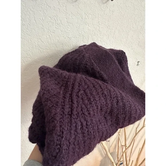 A.L.C. Burgundy Cleveland V-Neck Ribbed-Knit Cardigan Size M Retail$325 - Picture 11 of 16